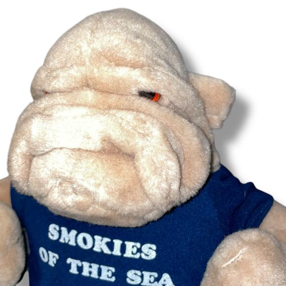 Vintage Mary Meyer Plush Dog Bulldog Sharpei Stuffed Animal Smokies of the Sea - Picture 5 of 11